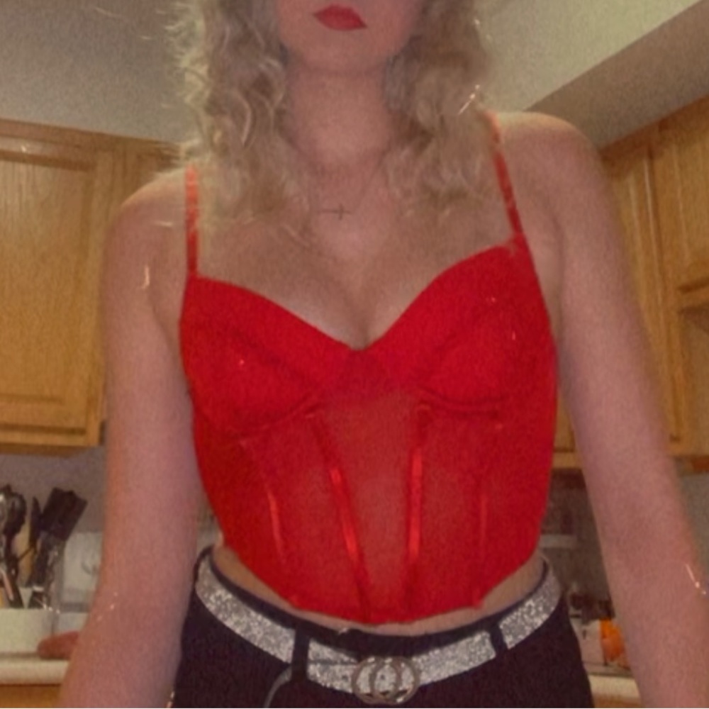 Red Corset top